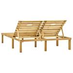 Sonnenliege 315398 Braun - Massivholz - Holzart/Dekor - 138 x 77 x 200 cm