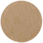 Hochflor Velours Teppich Luna Rund Bronze - 200 x 200 cm