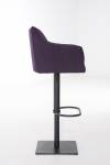 Tabouret de bar Damaso Mauve - Noir