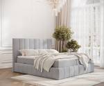 Boxspringbett Moretti Grau - Breite: 200 cm