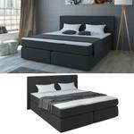 Lit boxspring  20936 Noir - Bois manufacturé - 160 x 104 x 212 cm