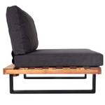 Lounge-Sessel H54 Schwarz - Braun - Grau