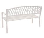 Banc de jardin F45 Blanc - Métal - 127 x 87 x 58 cm