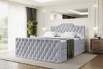 Boxspringbett VILA-1-Z KING Grau - Breite: 200 cm