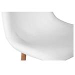 Tabouret de bar Rodrik (Lot de 2) Blanc - Textile - 42 x 100 x 49 cm