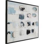 Tableau déco Frame Memories Bleu - Textile - 160 x 120 x 3 cm