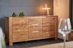 KAWOLA Sideboard LIAN Eiche Braun - Massivholz - Holzart/Dekor - 175 x 85 x 40 cm