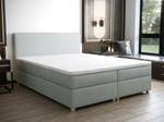 Lit boxspring ONAN Gris lumineux - Largeur : 185 cm