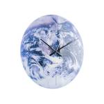Horloge murale Earth Bleu - Verre - 4 x 60 x 60 cm