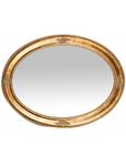 Ovaler Spiegel BAROCK IV Gold - Massivholz - 4 x 84 x 64 cm