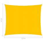 Voile solaire 3006391-4 Jaune - 250 x 250 cm