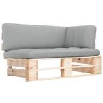 Paletten Ecksofa 3016504-7 Grau - Holz