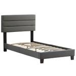 Lit simple HUDSON 90x190 cm Gris