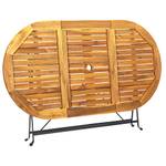 Outdoor-Esstisch Braun - Massivholz - Holzart/Dekor - 160 x 74 x 160 cm