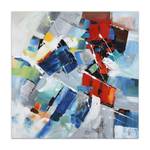 Malerei Abstrakt Blau - Textil - 100 x 100 x 4 cm
