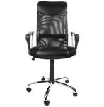 Fauteuil De Bureau ROMA Noir - Matière plastique - 50 x 122 x 52 cm