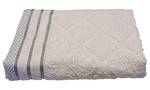 Serviette JACQUARD Blanc - 70 x 140 cm