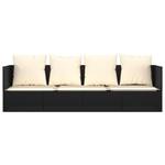 Outdoor Loungebett 3028900 Schwarz - Creme