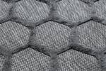 Teppich Santo Sisal 58391 Bienenwabe Grau - Kunststoff - Textil - 180 x 1 x 270 cm