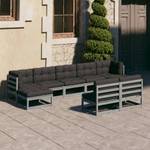 Salon de jardin (lot de 9) 3009738-2 Anthracite - Gris