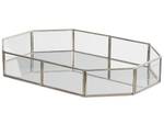 Tablett CHABRIS Silber - Glas - 32 x 6 x 22 cm