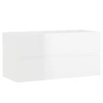 Meuble lavabo avec bassin 3007833-3 Blanc brillant - Largeur : 90 cm