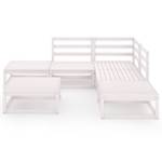 Garten-Lounge-Set Weiß - Massivholz - Holzart/Dekor - 70 x 30 x 70 cm