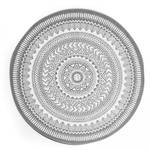 Teppich Mandala Grau - Durchmesser: 120 cm