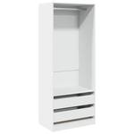 Kleiderschrank 298537-2 Weiß - Breite: 80 cm