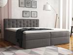 Boxspringbett Doppelbett Merano Grau - Breite: 180 cm