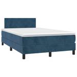 Boxspringbett 3017290-3 Dunkelblau - 123 x 193 cm