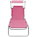 Sonnenliege 3004999 Pink - Metall - 58 x 27 x 187 cm