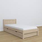 Einzelbett N02 mit Schublade Eiche Hell - 120 x 190 cm