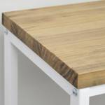 Banquette Icub 40x120x51h cm Blanc/Blanc Blanc - Bois massif - Bois/Imitation - 120 x 51 x 40 cm