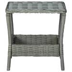 Gartentisch 3004819 Grau - Kunststoff - Polyrattan - 45 x 47 x 45 cm