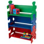 Kinder Holz Bücherregal Puzzle Blau