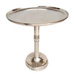 Beistelltisch rund Adlon silber Silber - Metall - 44 x 52 x 44 cm