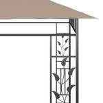 Gartenpavillon Grau - Metall - Textil - 600 x 255 x 600 cm