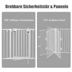 Kaminschutzgitter Absperrgitter Metall Weiß - Metall - 3 x 75 x 58 cm