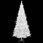 Arbre de noël artificiel Gris - Blanc - 120 x 240 x 120 cm