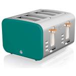 Toaster Nordic ST14620GRENEU Grün - Kunststoff - 28 x 20 x 33 cm