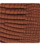 Untersetzer Croco Braun - Naturfaser - 10 x 2 x 1 cm