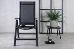 Chaise de jardin Albany lot de 2 Noir - 67 x 110 cm