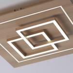 LED Deckenlampe Smart Home Q - LINEA CCT Braun - Metall - 40 x 7 x 40 cm