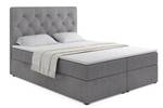 Boxspringbett ROMI Grau - Breite: 200 cm - H4