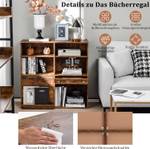 Bücherregal CB10440CF Braun - Holzwerkstoff - 30 x 90 x 90 cm