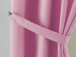 Vorhang Ösen Leinen Optik Grobfaser Pink - Textil - 140 x 245 x 1 cm