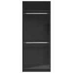 Kleiderschrank 298537-6 Schwarz - Breite: 80 cm