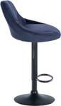 Barhocker Lazio 2er Set Blau - Schwarz