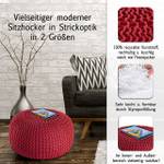 Premium Pouf Outdoor Sitzpouf Hocker Burgunderrot